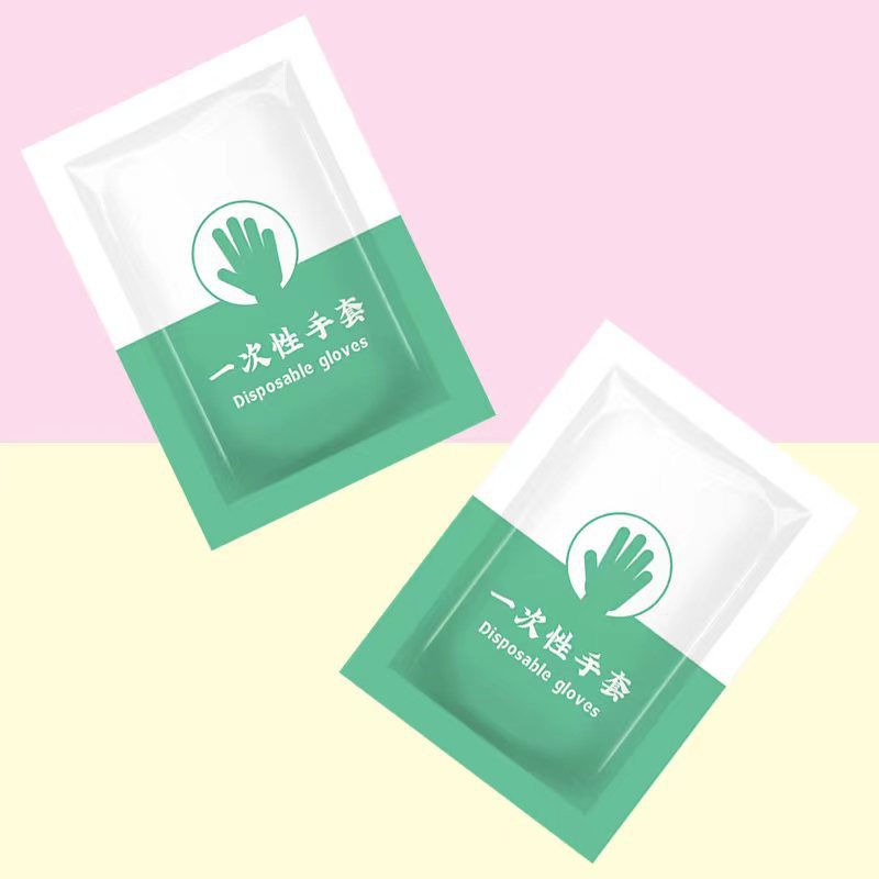 Disposable Gloves Single Package Small Package Thickeneded Food Catering Commercial Lobster Plastic Thickeneded Takeaway Transparent Gloves