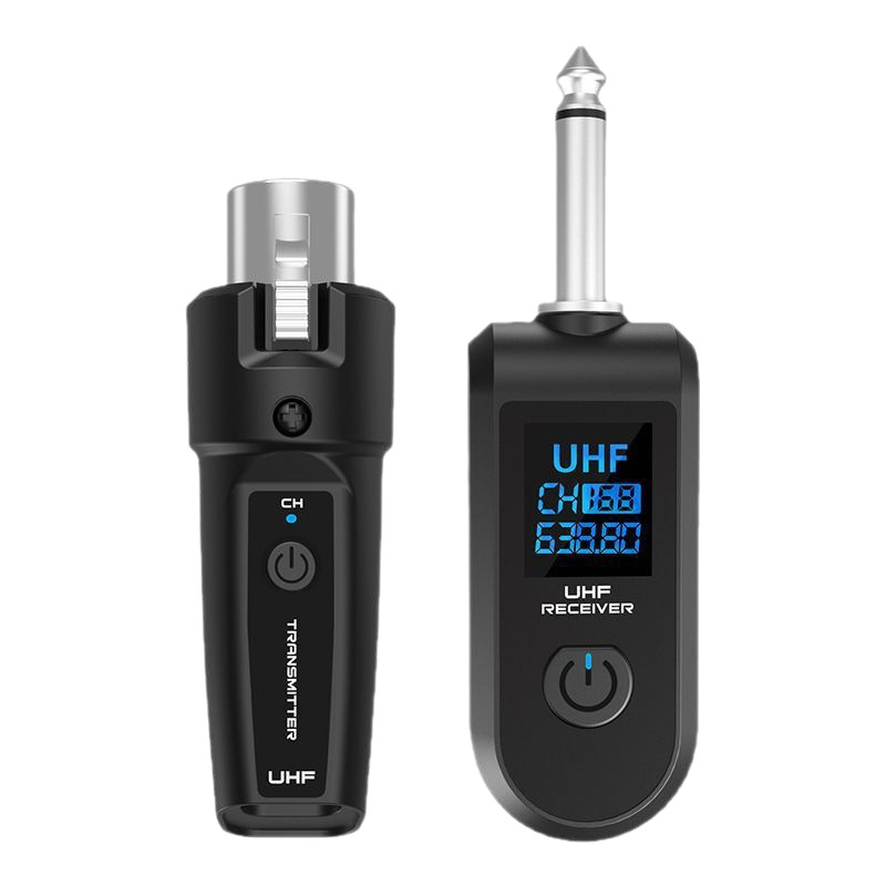 2.4G wireless grenade system wired to wireless transceiver capacitor/moving coil audio transmission guitar microphone