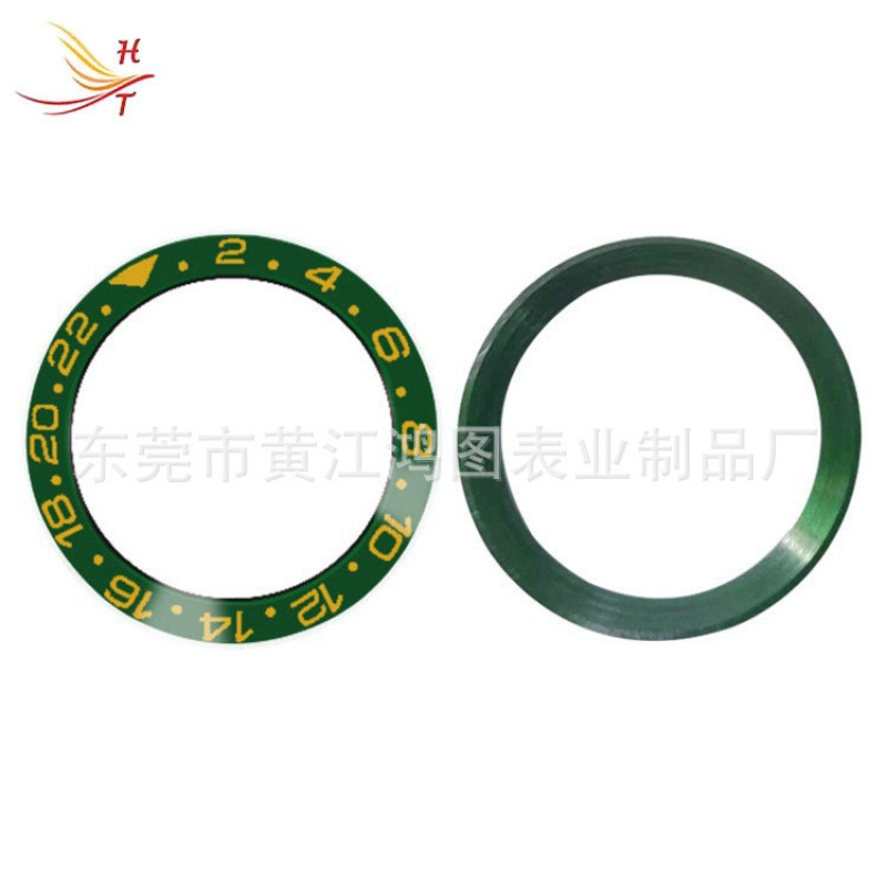 Dongguan Hongtu Watch Accessories Manufacturers Wholesale Ceramic Bezel Greenwich Scale Ring 38mm *30.7Mm