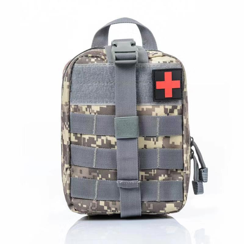 Tactical Medical Bag Attachment Bag Accessory Bag Tactical Waist Pack Camouflage Multifunctional Bag Outdoor Climbing Survival Bag