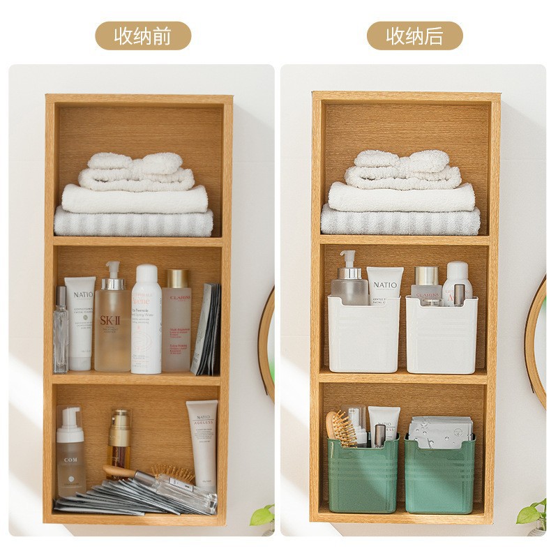 Factory Direct Sales Anti-Fall Desktop Storage Box Office Large-Capacity Pen Holder Stationery Box Makeup Storage Box Stationery Box