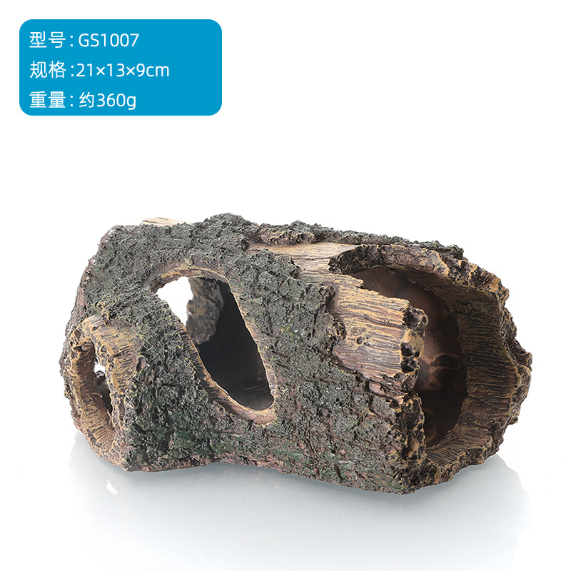 New Tree Root Tree Hole Fish Tank Landscape Ornaments Aquarium Resin Decoration Scene Fish and Shrimp Avoidance Hole rockery rest
