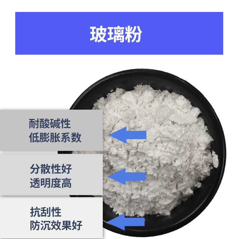 Glass Powder with High Melting Point, Transparent Glass Powder for Coatings, Inks, and Plastics, Well-Dispersed Glass Powder with Complete Specifications