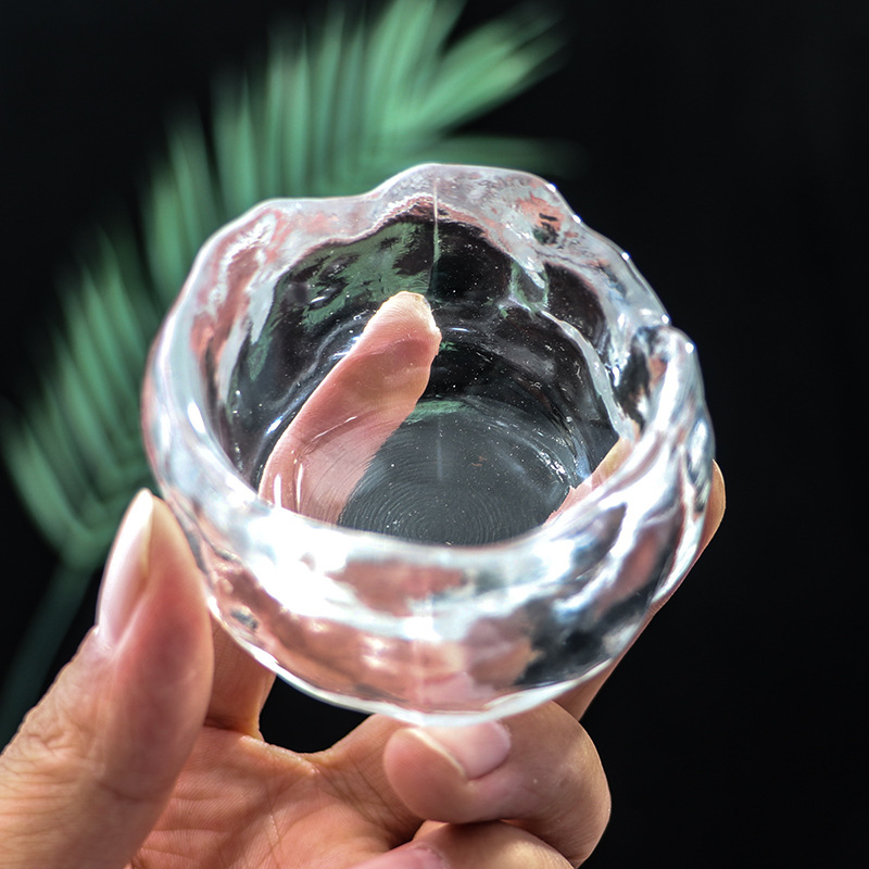 Glass Tasting Cup Single Cup Japanese Mini Personal Small Tea Cup Thickened Glass Upper God Cup Set Master Cup Wholesale