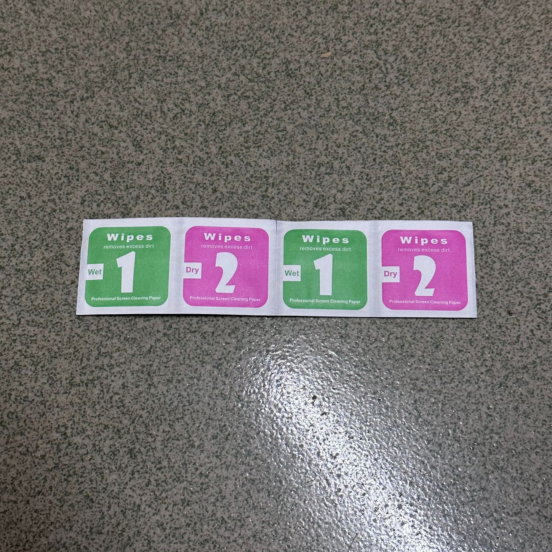 Alcohol bag 1+2 wet and dry bag alcohol cotton mobile phone cleaning bag mobile phone film kit screen cleaning suit