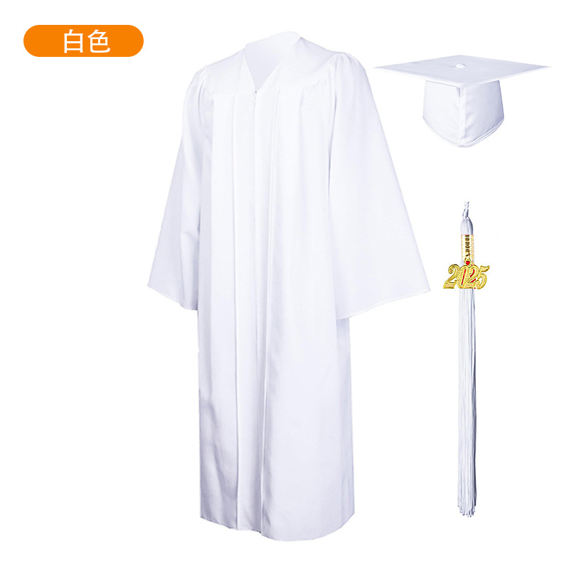 2025 New Woven Academic Clothing American Adult Graduation Clothing University Degree Clothing suit Graduation Robe Clothing