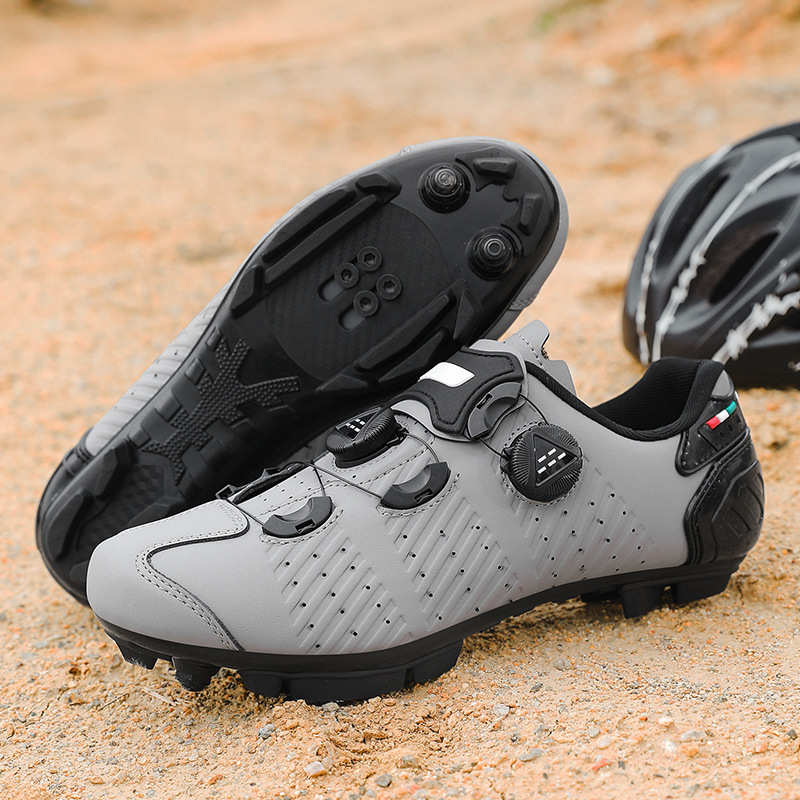 Cycling Shoes, Road Bike Lock Shoes, Bicycle Lock-Free Summer Hard-Soled Mountain Bike Breathable and Wear-Resistant Professional Lock Shoes