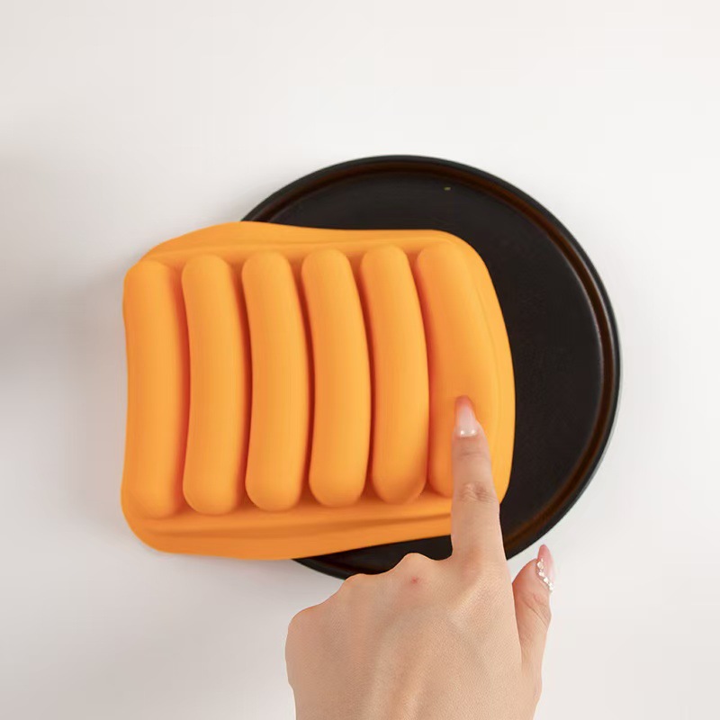 Silicone Sausage Mold Homemade Hot Dog DIY Mold Sausage Holder Sausage Box Silicone Food Mold