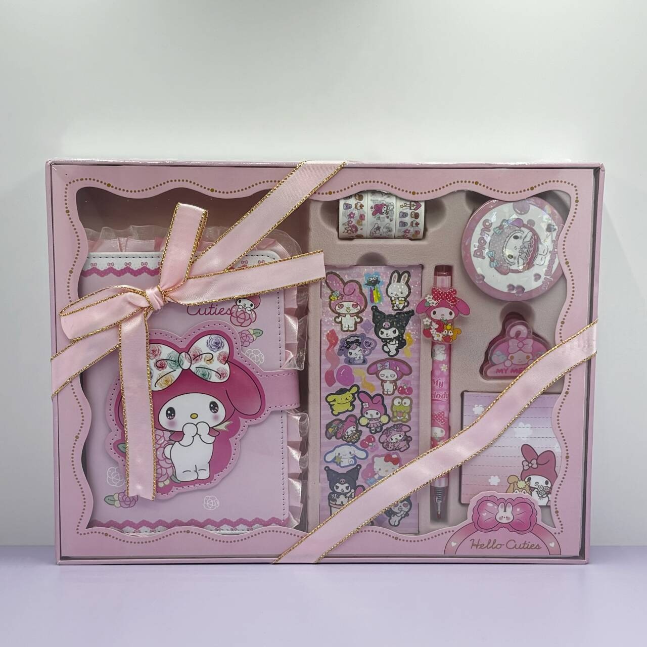 64K Student PU Lace Hand Book Color Page Decompression Sticker Children's Birthday Gift Gift Box Hand Book suit Text