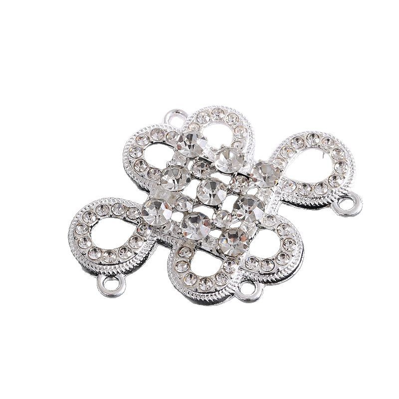 New Mongolian Elements Full of Diamonds Mongolian Auspicious Knot Accessories Traditional Diamond Craft Fashion Accessories Manufacturer Wholesale