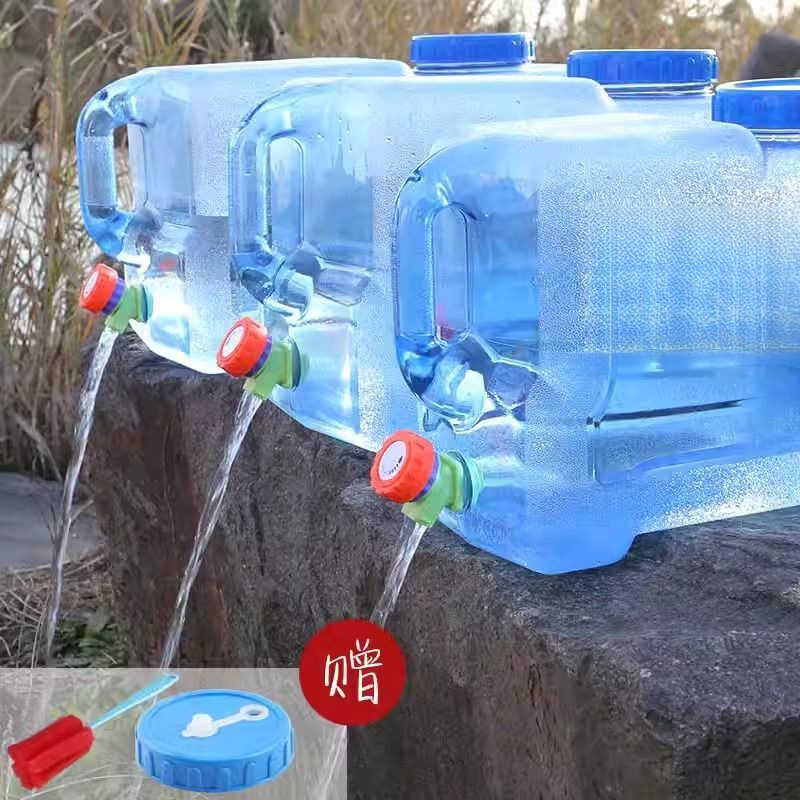 Утолщенное ведро для хранения воды на улице, водохранилище для автомобиля с краном, емкость большого объема для хранения воды, питьевая вода, бак для чистой воды