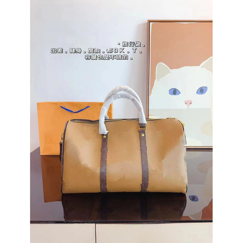 2024 New Original Leather Logo Hardware Keepall Crossbody Bag Travel Bag Travel Strap Large Capacity Crossbody Bag