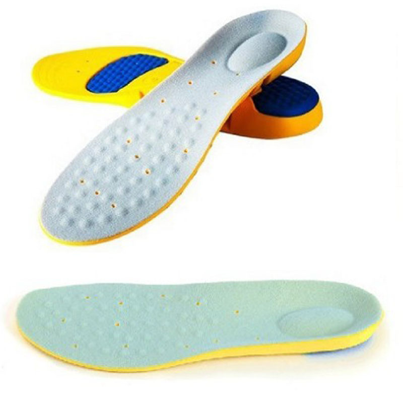 Factory direct supply PU sports shock absorption insole breathable sweat-absorbent men's and women's shoes sports sole high elastic comfort