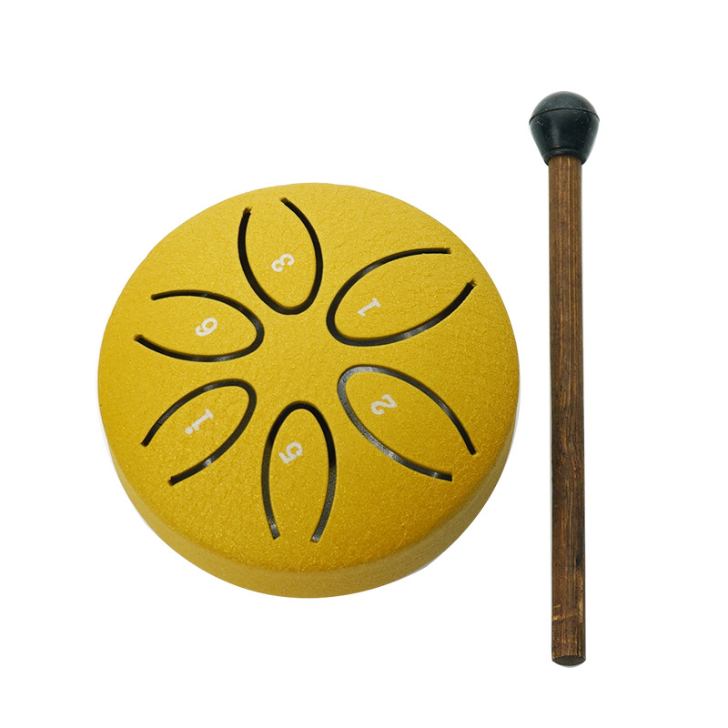 Ethereal Drum Mini 3 Inch 6 Tone Ethereal Drum Pocket Small Drum Steel Tongue Drum Percussion