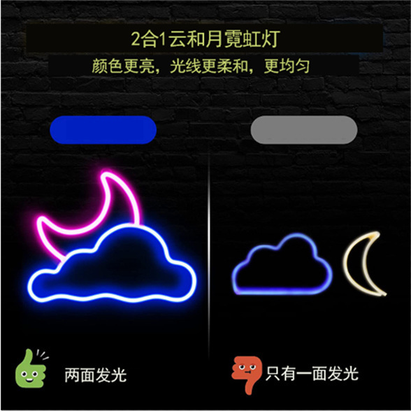 Amazon's Popular Yunhe Yue Neon Lights Are Used for Wall Decoration, Room Birthday Parties, Bedrooms, Children's Rooms, Weddings