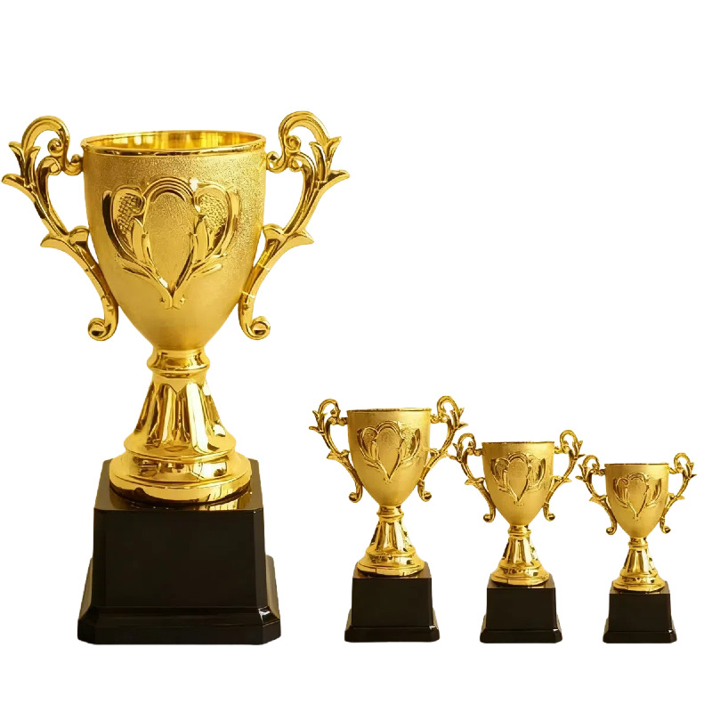 Oscar Small Trophy School Sports Meeting Training Plastic Trophy Award Kidsren's Toy Trophy Gold-Plated Plastic