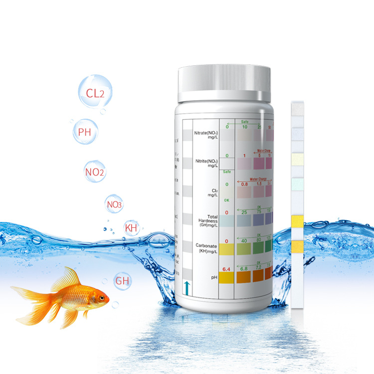 Liuhe Aquarium Water Quality Test Paper Hardness Residual Chlorine Nitrite Test Strip PH