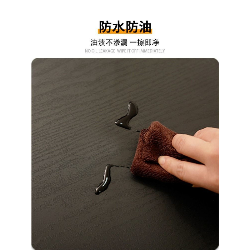 Thickened Wood Grain Sticker Desktop Waterproof, Oil-Proof and Anti-Scalding Self-Adhesive Cabinet Door Table Cabinet Wardrobe Furniture Renovation