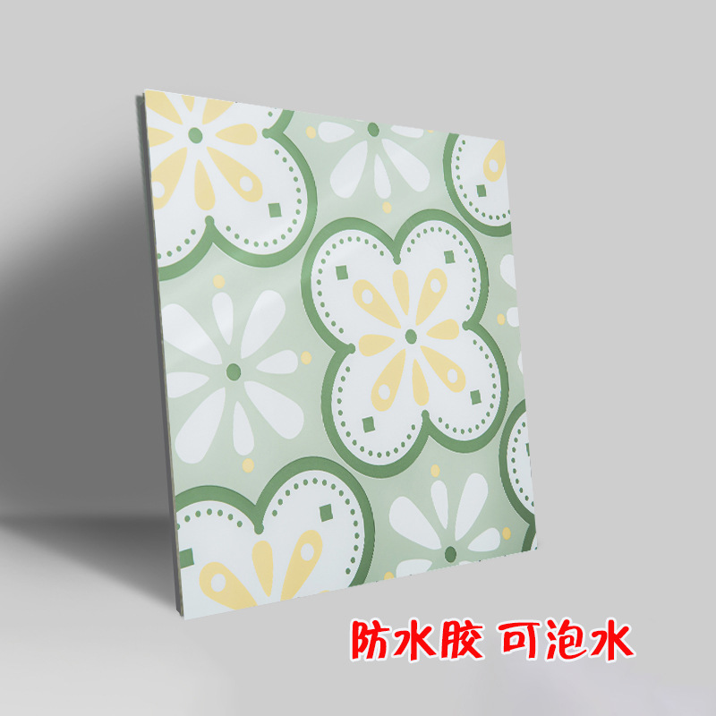 Водонепроницаемые наклейки для туалета из ПВХ, износостойкие, самоклеящиеся, для душа, пластиковые полы, можно замачивать в воде