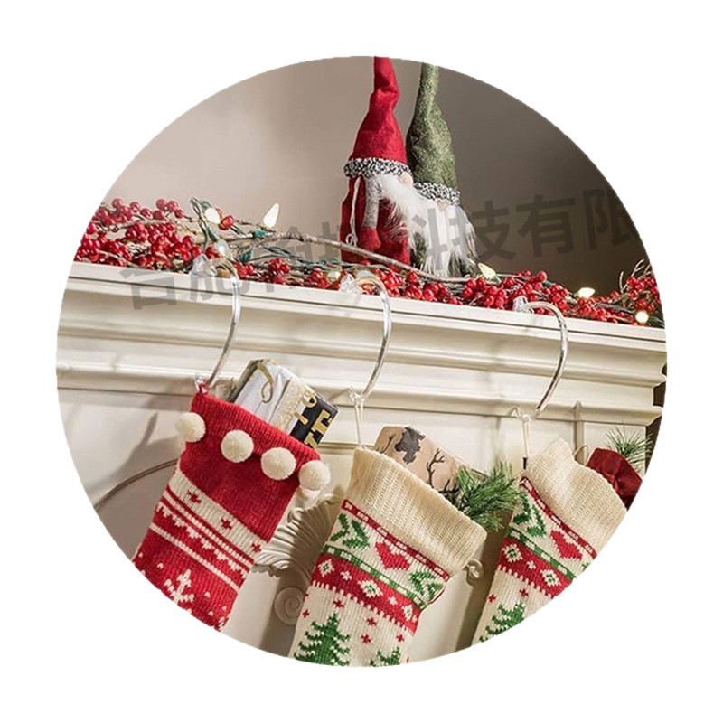 Amazon Supply Christmas Coat Rack Wholesale Coat Rack Pendant Security Clip Fireplace Rack Pendant