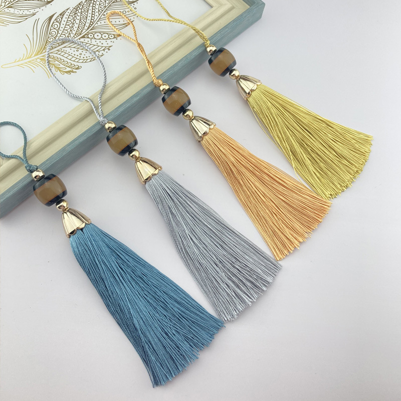 Искусственный нефритовый кистевой вентилятор вертикальный подвесной элемент древнего декора аксессуары для занавесок кружевные традиционный стиль полиэстер