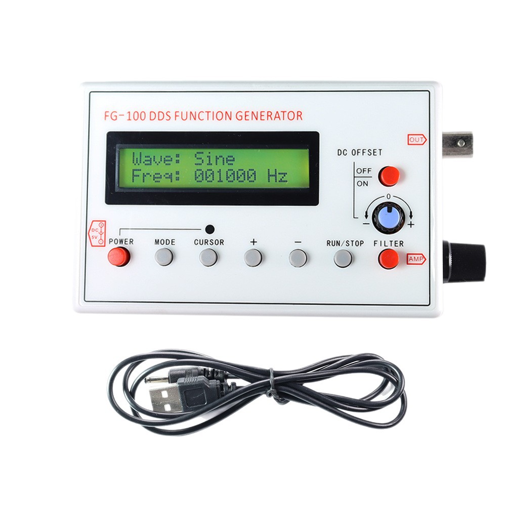 Fg-100 Function Signal Generator Dds Function Signal Generator 1Hz-500Khz