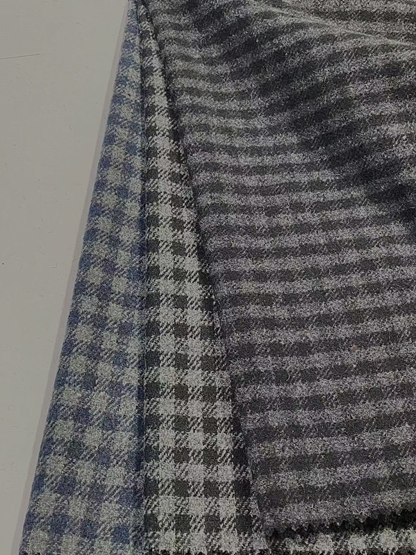 Шершавая твидовая ткань в наличии, маленький клетчатый плащ, одежда/обувь и шляпы/ткань для багажа, поставка Шаосин