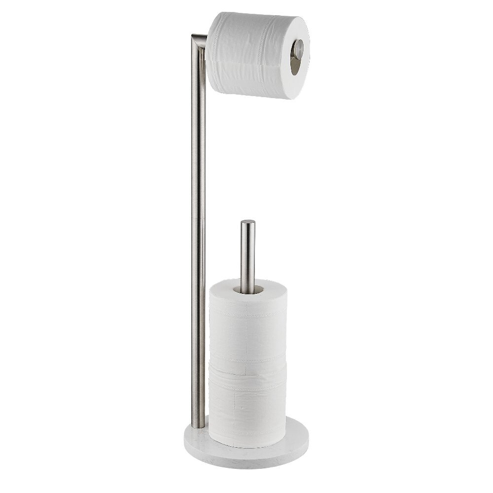 Black floor-standing toilet paper holder stainless steel toilet standing toilet paper holder bathroom hardware bathroom pendant