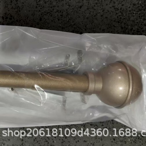 Telescopic curtain rod simple telescopic rod Roman rod track manufacturers thickened single curtain rod metal rod price excellent span