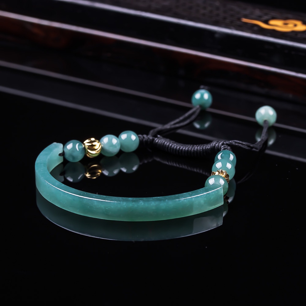 High-End Natural Jade Bracelet Jade A-Grade Women's Bracelet Blue Sailor Bracelet Ice Seed Fashion Hand Jewelry Jade Wholesale