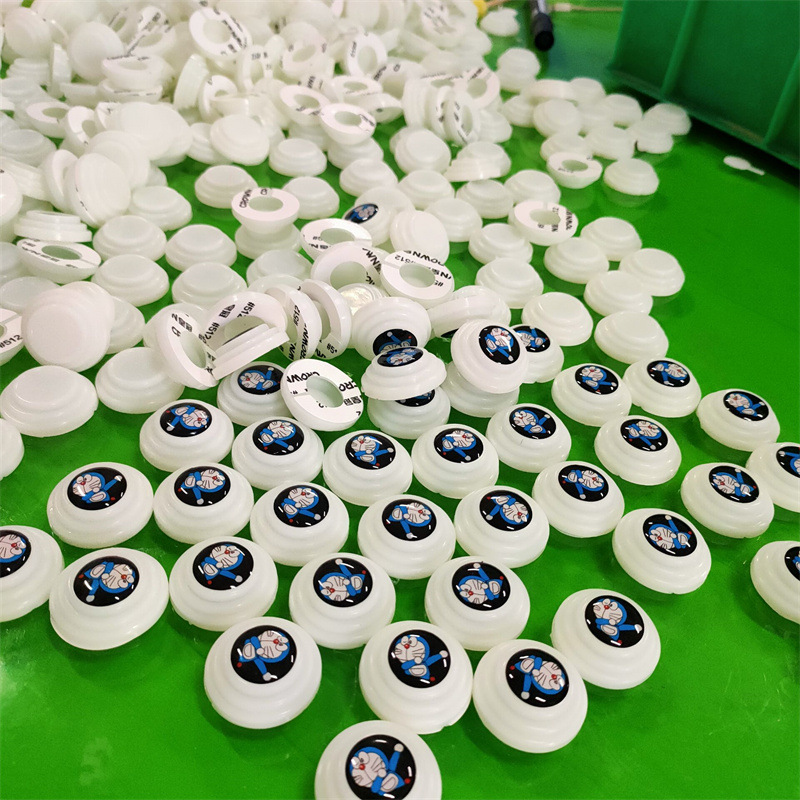 Car Door Buffer Anti-Collision Shock-Absorbing Gasket Trunk Silencer Silicone Foot Pad Black Luminous Adhesive Sticker Mute