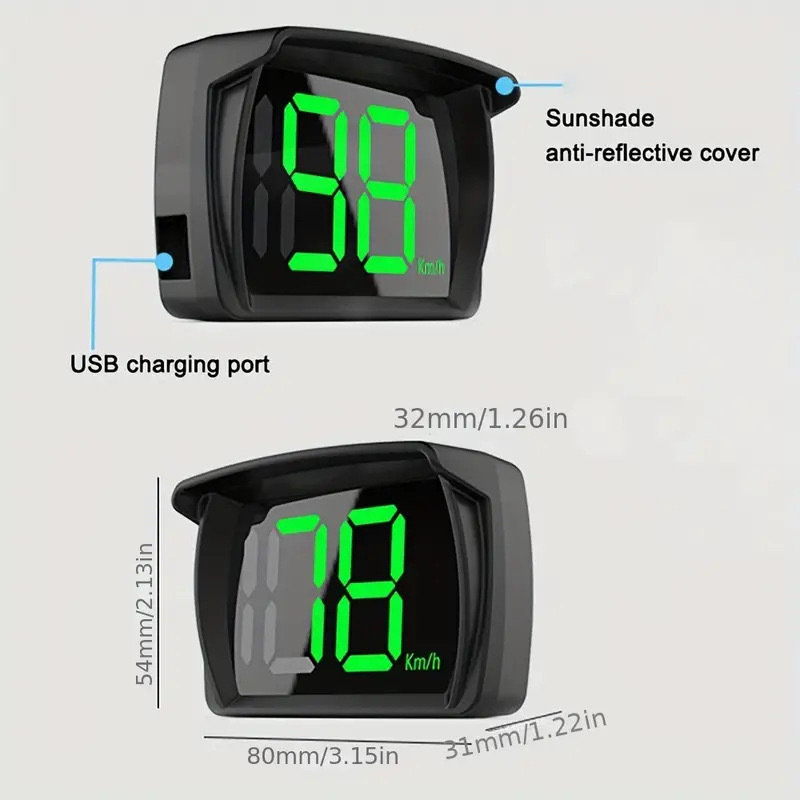 [Cross-border] New Y03 Car HUD Head-up Display Universal GPS Speed Meter HUD Cross-border Exclusive