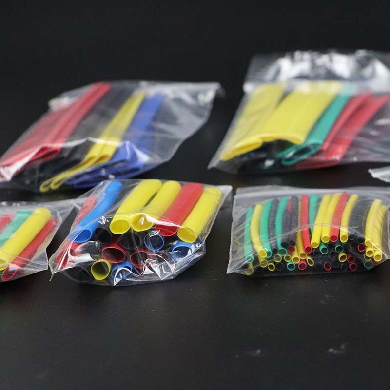 164Pcs Colorful Bagged Environmentally Friendly Flame Retardant Heat Shrinkable Tube Set 2:1 Heat Shrinkable Tube Bagged Manufacturer Supply