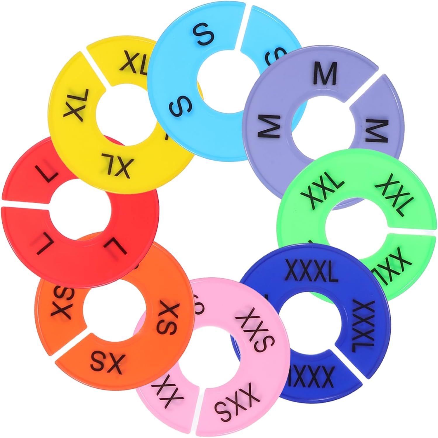Round Colored Size Divider Disc, Clothing Wholesale Ring Divider, Hot-Selling Apparel Printing New Style