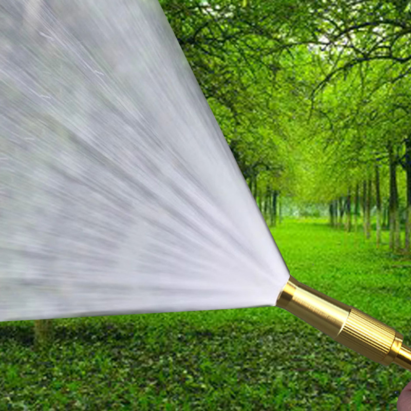 High-Pressure Car Wash Water Gun Household Booster Flushing Nozzle Spray Gun Garden Watering Brush Car Tap Water Hose Flushing the Ground