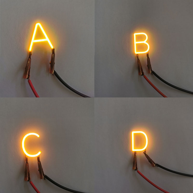 Led Package Cob 26 Letter Lights 360 Degree Luminous Digital 3V Night Light Source Factory Direct Supply