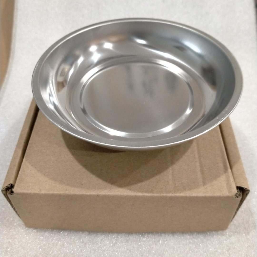 Круглая магнитная чаша 4 дюйма размер 108*30мм упаковка из крафт-картона стальная чаша с присоской