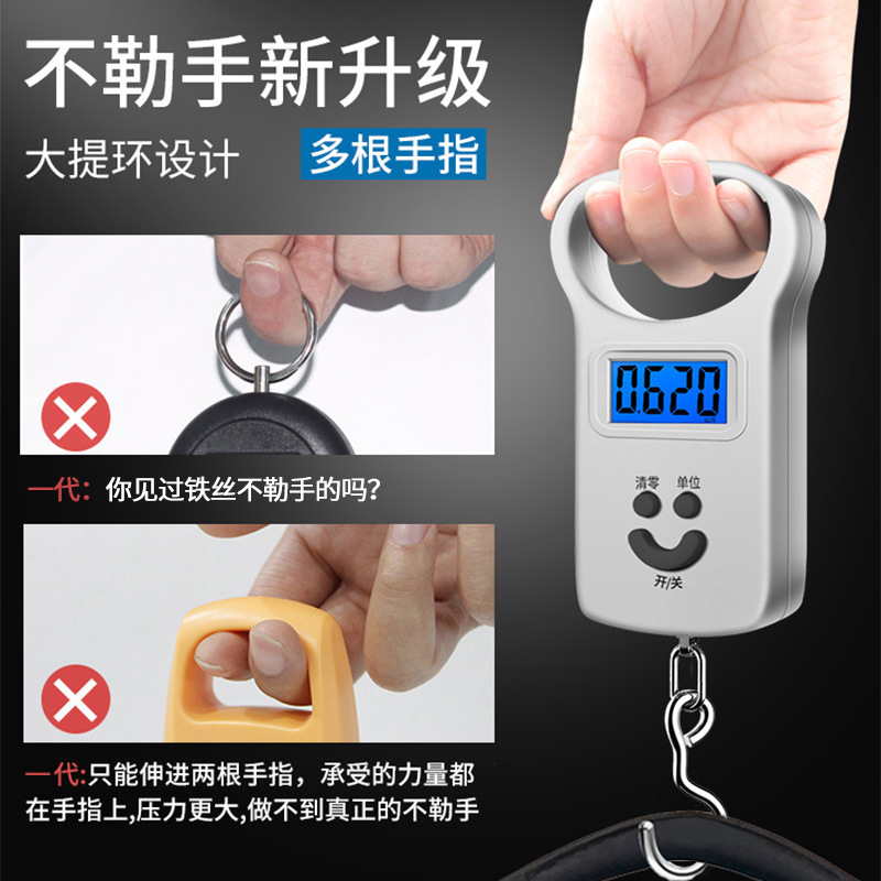 Mini Portable Digital Scale 50kg Portable High-Precision Household Express Weighing Small Scale Spring Small