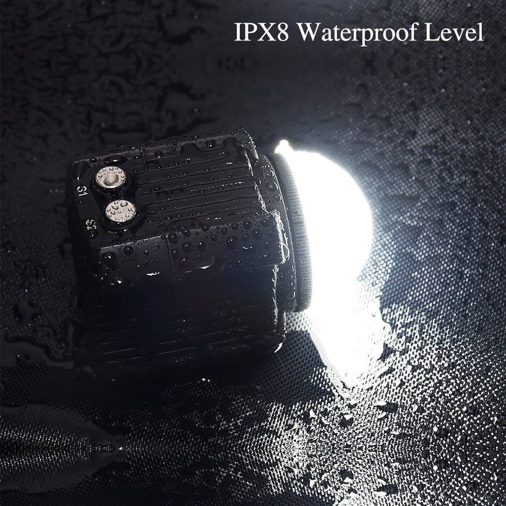 2000 lumens amphibious lighting underwater led fill light charging lighting night diving waterproof photography light