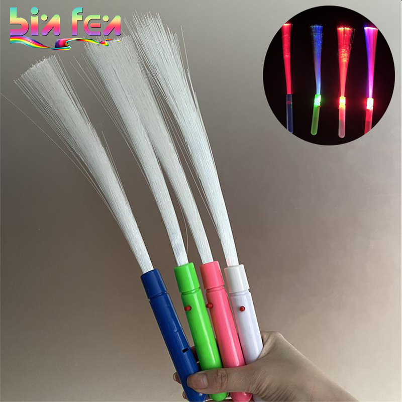 Светящиеся волоконно-оптические палочки для вечеринок, концертов, магические палочки, товары для уличной торговли, светящиеся игрушки