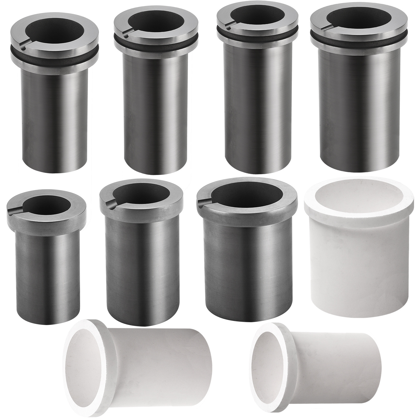 Двойное кольцевое графитовое тигель, печь для плавления золота, электрическая печь, тигель, устойчивый к высоким температурам, 123 кг, одно кольцо, среднечастотная машина для плавления золота