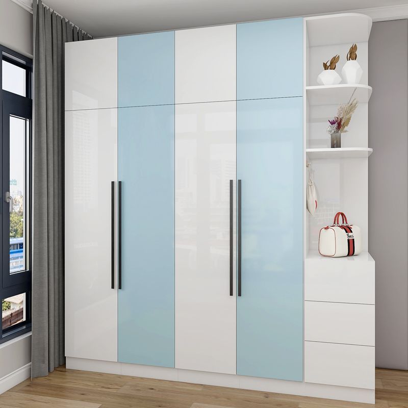 High-Gloss Paint White Wardrobe Sticker Desktop Furniture Coffee Table Renovation Glossy Waterproof and Oil-Proof Wipeable Self-Adhesive