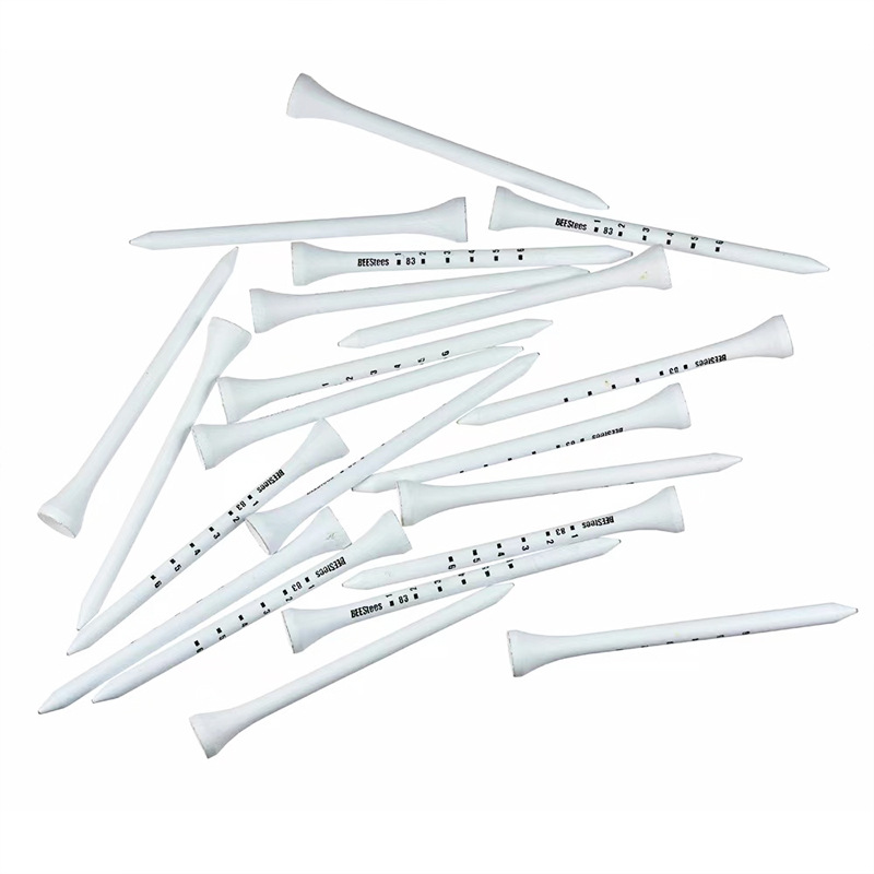 Bamboo Wood Spikes Manufacturer Supplies Digital Scale Printed Logo Outdoor Golf Bamboo Wood Wooden Spikes Golfftee