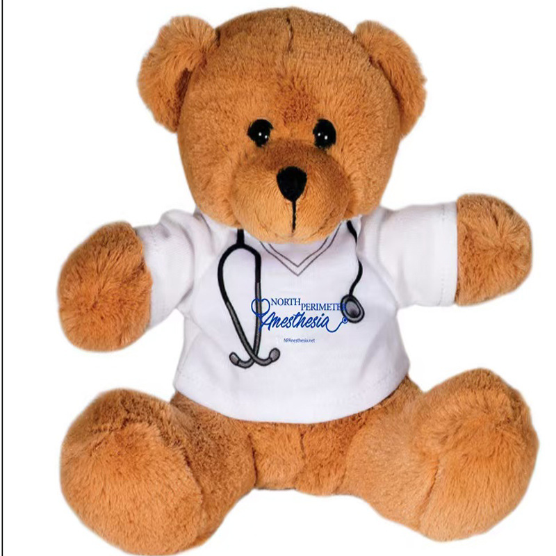 Custom Zh Various Plush Toys Sitting Bear Dolls Wearing Clothes Dolls Custom Zh with Picture and Sample T-Shirt Printing Logo