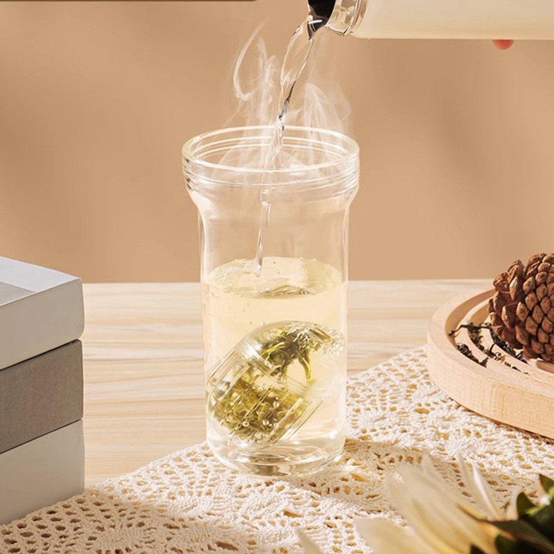 Tea leakage tea filter tea artifact Tritan material high temperature resistant tea filter insulation cup universal tea ball