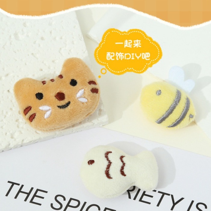 Cartoon plush bear doll brooch diy accessories cotton doll clothing shoes and hats accessories clothing accessories