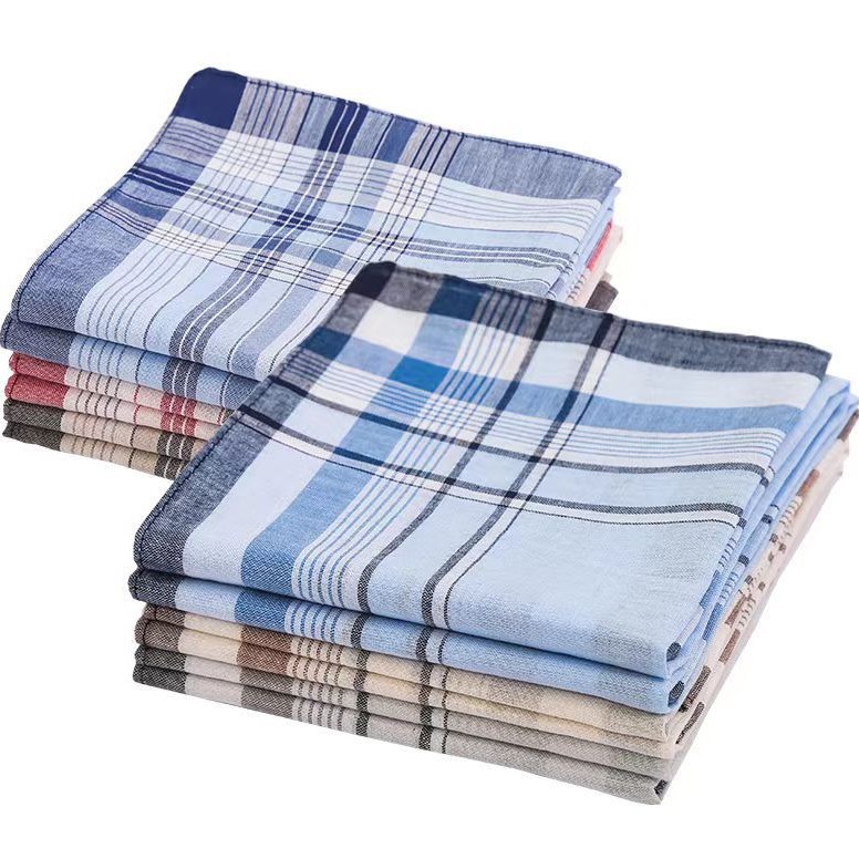 Мужской хлопковый платок в клетку квадратный шарф европейский и американский кросс-бодер горячая продажа