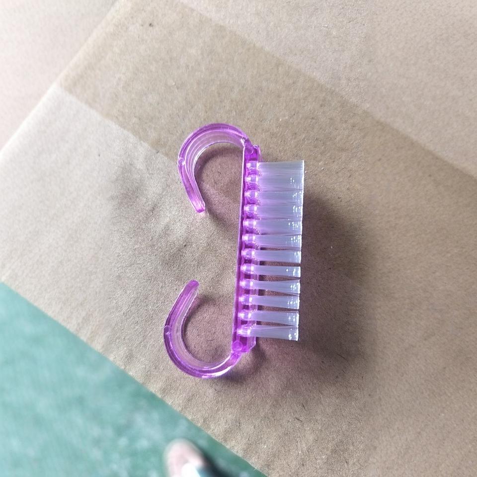 Manicure Tools Manicure Brush Plastic Horn Brush Manicure Cleaning Nail Brush Small Horn Brush Factory Direct Supply