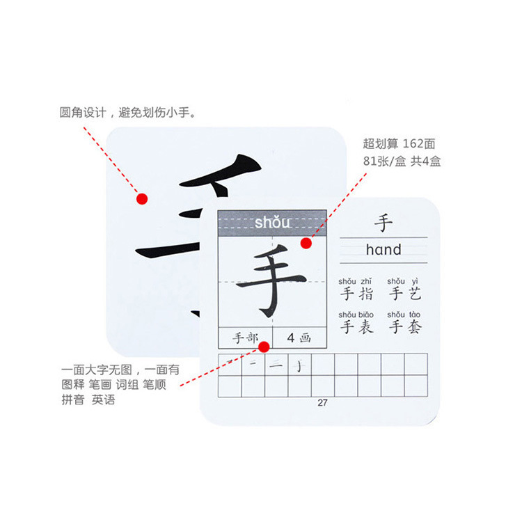 Literacy Cards for Infants and Young Kidsren, Preschool Basic Number Pinyin Chinese Character Cards, Cognitive Pictureless Learning Cards, Early Education Puzzle Cards