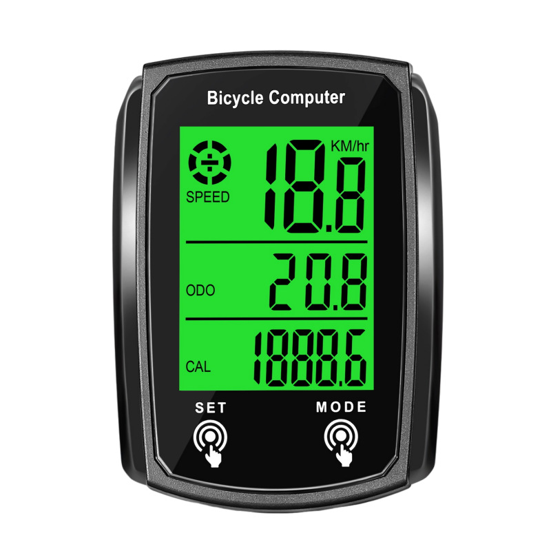 Оптовый водонепроницаемый спидометр для велосипеда с подсчетом калорий, температуры и пробега